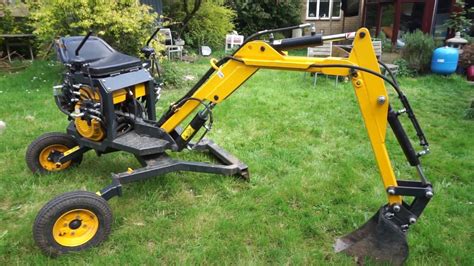 homemade mini excavator 360 slew